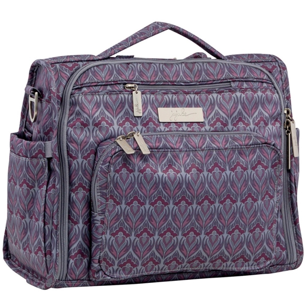Ju-Ju-Be Amethyst Ice Purple Patterned Backpack Diaper Bag